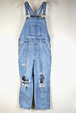 Womens Wild Fable Denim Jeans Carpenters Bib Overalls Size Large