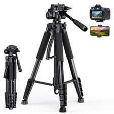 67 Tripod with Travel Bag, Cell Tripod with Bluetooth Remote and Holder, wit...
