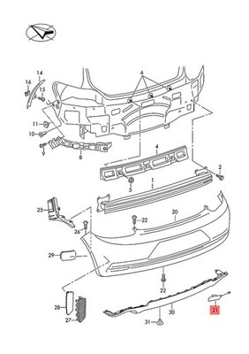 Genuine VW Scirocco 138 Cover For Towing Eye 1K8807441C9B9