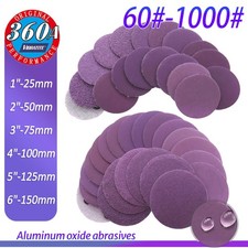 25mm-150mm Wet  Dry Sanding Discs Sandpaper Hook and Loop Pads 60-10000 Grit