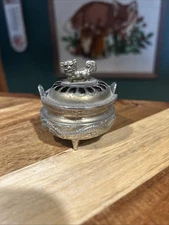 Vintage Chinese dragon and foo dog incense burner Made In Japan