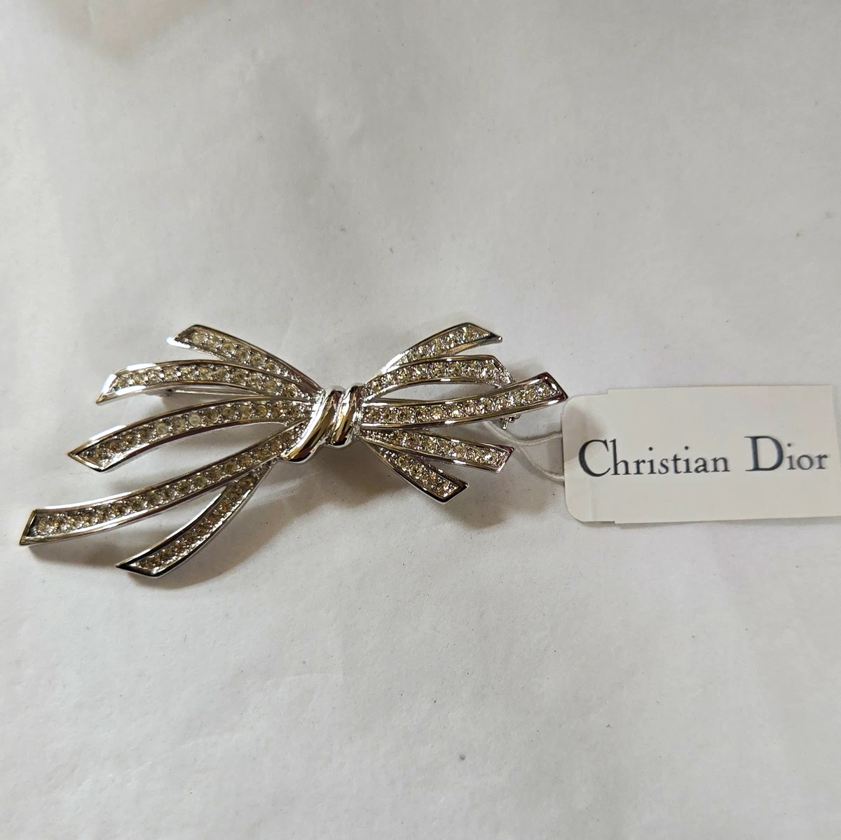 超希少　ChristianDior　リボン　ブローチ Dior Crystal Fashion Brooches & Pins for sale | eBay