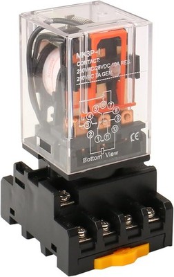 MK3P-I 3PDT 11 Pin Power Relay 3NO3NC 220VAC Electromagnetic Relay Plug-in