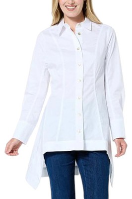 Everyday Jones Women's EJ Stretch Poplin Shirt White