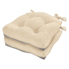 Chair Cushions for Dining Chairs, 17 x 17 Non-Slip Kitchen Chair Pads with Ad...