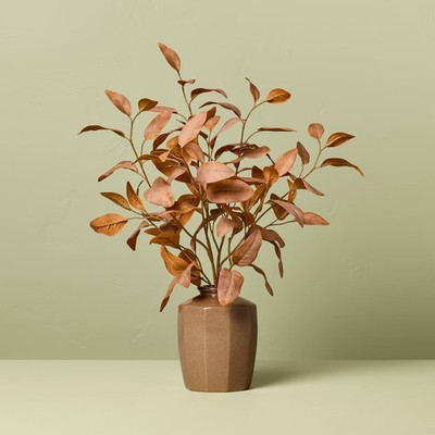 22'' Rusted Eucalyptus Artificial Fall Arrangement - Hearth & Hand with Magnolia