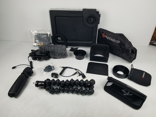 Padcaster Bundle Backpack Tripod Ipad Case Teleprompter Spacers Lensand More