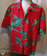 Mens Paradise Found S/S button front Hawaiian shirt - 4XL - Birds of paradise