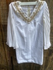 White Party Dress w/ Silver Sequence