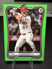 2026 Bowman Baseball #100 Mike Trout Los Angeles Angels Green Paper /399