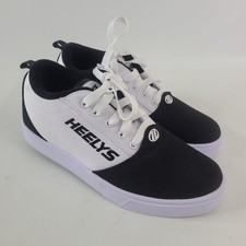 Heelys Pro 20 Black and White Skate Shoe Sneaker Youth Size 7