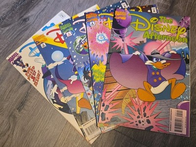 The Disney Afternoon Comic Book Lot Set 1 2 3 4 5 Darkwing Duck Vtg 1990s 90s