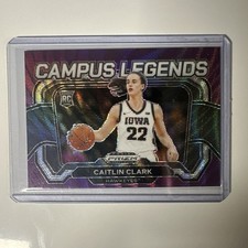 2024 PANINI PRIZM DRAFT PICKS #5 CAMPUS LEGENDS PURPLE WAVE PRIZM CAITLIN CLARK