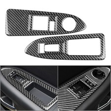 Interior Car Door Window Switch Control Cover Kit For Dodge Challenger 2008-2014