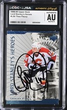 THEOREN FLEURY SIGNED Card CGC JSA AUTHENTIC AU/AUTO 9 1998-99  Upper Deck #LS6