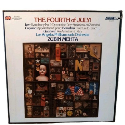 LONDON CSA 2246 Stereo- IVES, COPLAND, BERNSTEIN, GERSHWIN - Mehta - 2LP BOX NM