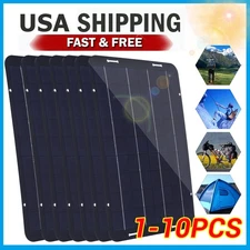 1-10PCS 30W Solar Panel Kits 12V Trickle Charger Battery Charger Maintainer Car