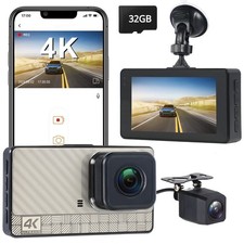 JH Auto 4K Front Dash Cam & 2K Rear Full HD D...