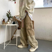 Baggy Cargo Pants Vintage mens Loose Casual Streetwear Hip Hop Cargo Pants 2023