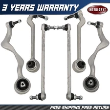 Front Control Arm Bar Link Tie Rod End Kit for BMW E90 328i 335i E82 128i X1 6Pc