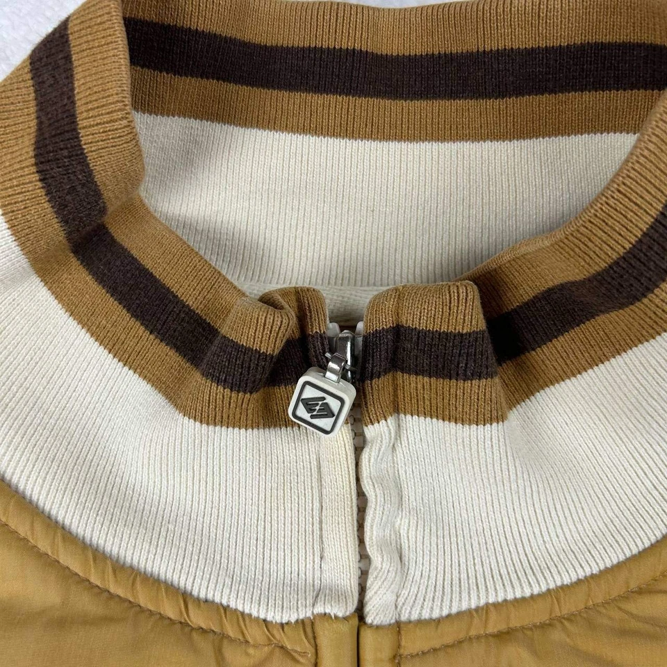 Enyce Vintage Winter Sports Retro Jacket Size XXL Cream Brown Heavyweight Y2K - Image 4 of 4
