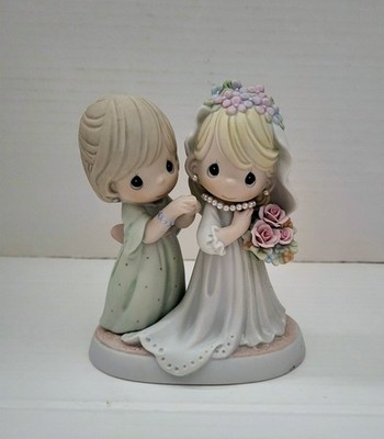 Precious Moments Beautiful And Blushing, My Baby's Now A Bride 117802 Vintage 04