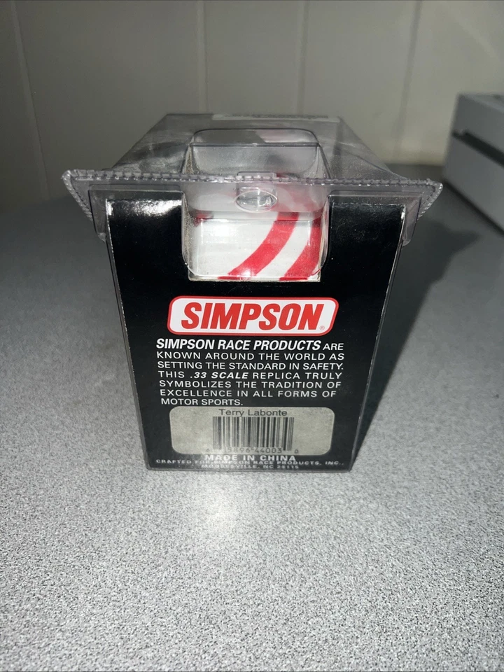 Casco réplica oficial Simpson 1997 Nascar Terry Labonte escala .33 Corn Flakes Foto 3 de 4