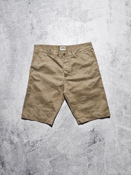 Men Edwin Rail Bermuda Brown Cotton 32