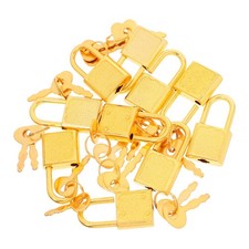 15 Sets Retro Diary Lock Luggage Padlock Backpack Drawer for Office Desks