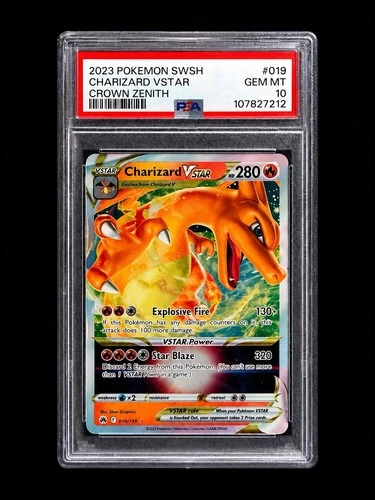 Pokémon Charizard VSTAR 019/159 Crown Zenith Ultra Rare Holo PSA 10 English TCG