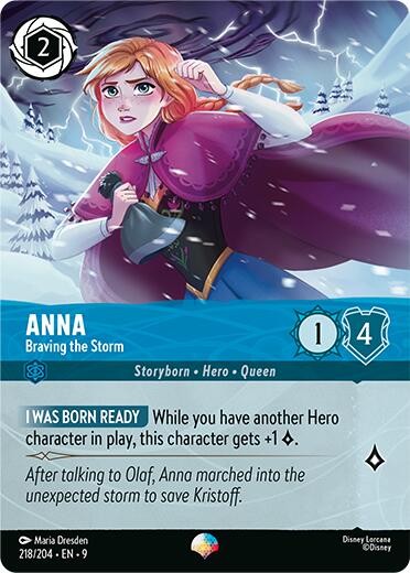 Lorcana Holofoil - Anna - Braving the Storm (Epic) - 218/204 / NM / English