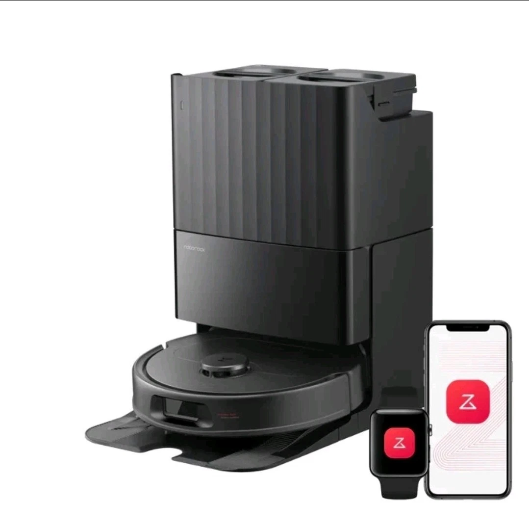 Roborock QV 35A Robotic Vacuum Cleaner 8000Pa Suction Black RRE0PEE+EWFD36LRR