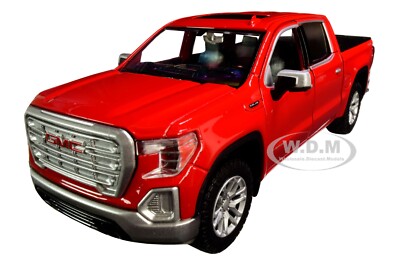2019 GMC SIERRA 1500 SLT CREW CAB PICKUP RED 1/24-1/27 DIECAST BY MOTORMAX 79361