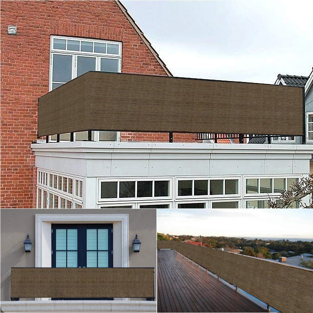 AEREY Balkon Sichtschutz 75x900 Cm – Wind- Und UV-Schutz Für Balkon, Terrasse & Garten | Einfach Montieren Mit Kabelbindern