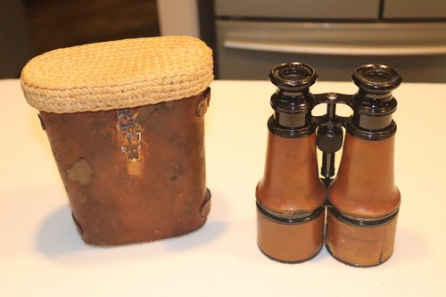 Antique Grammont Marine -Paris Day And Night Binoculars With Case - Picture 2 of 7