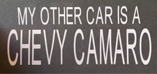 "Mi otro coche es un Chevy CAMARO" ventana trasera vinilo transferencia/pegatina exterior-nuevo