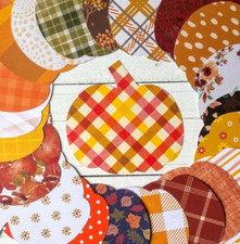 Fall Patterned Pumpkin Die Cuts for Bulletin Boards, Crafts  More, 10 Pcs