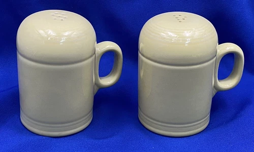 HLC Fiesta Ware Rangetop Sunflower Yellow Ceramic Salt and Pepper Shaker Set