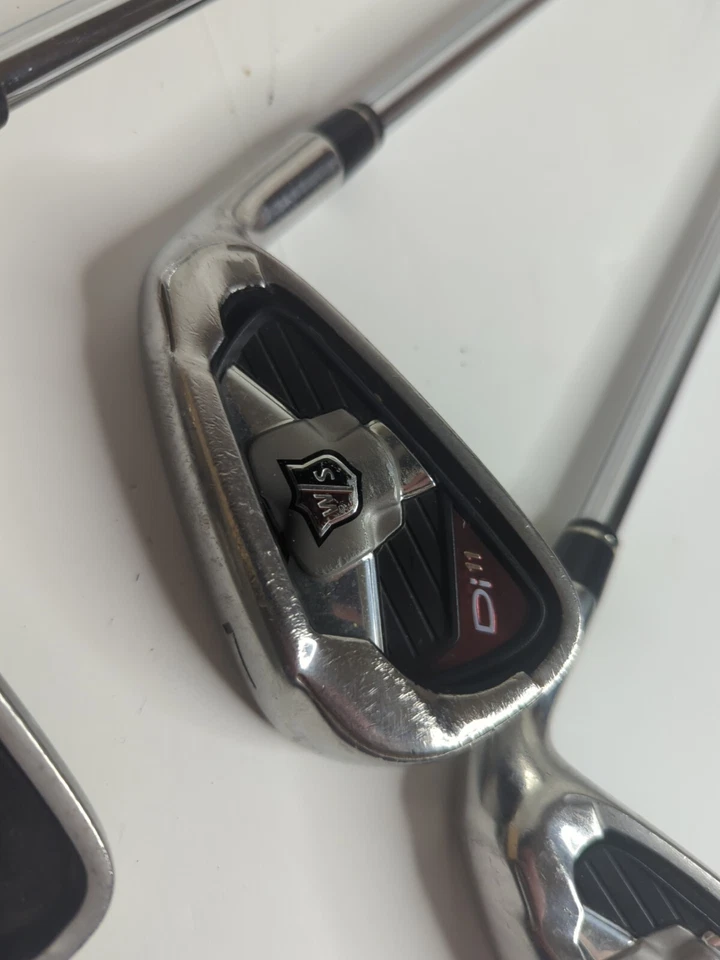 Juego de hierros Wilson Staff Di11 4, 6, 7, 8, PW+GW RH para hombre eje de acero uniflex ¡Bonito!  Foto 4 de 4