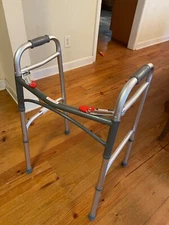 Drive Deluxe Folding Walker, including glider skis, NEW