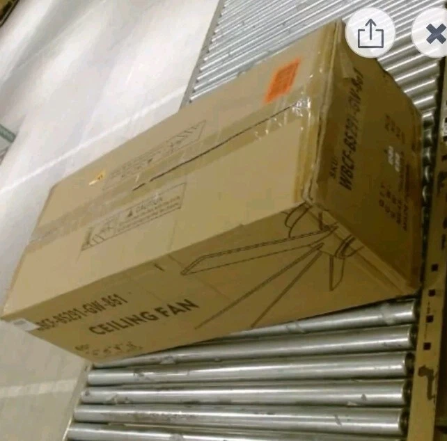 WINGBO CEILING FAN 8 Blade 60" in length. modern style with a DC motor power. - Image 2 of 2