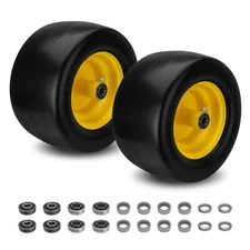 11x6.00-5" Flat Free Lawn Mower Tires Zero Turn Mowers Tire and Wheel Assembly