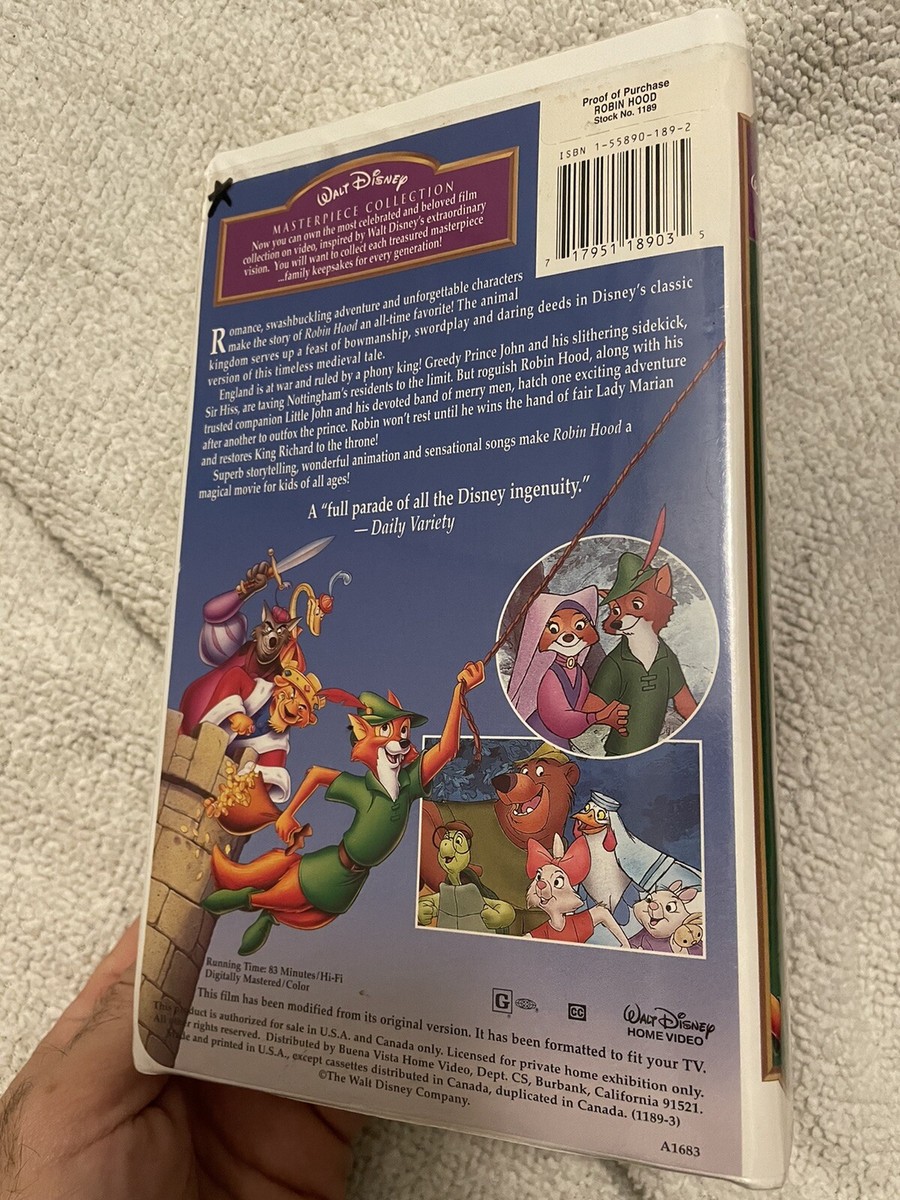 (未使用･未開封品)　The Robin Hood Collection [Import anglais] og8985z Walt Disney Masterpiece Collection Robin Hood VHS video