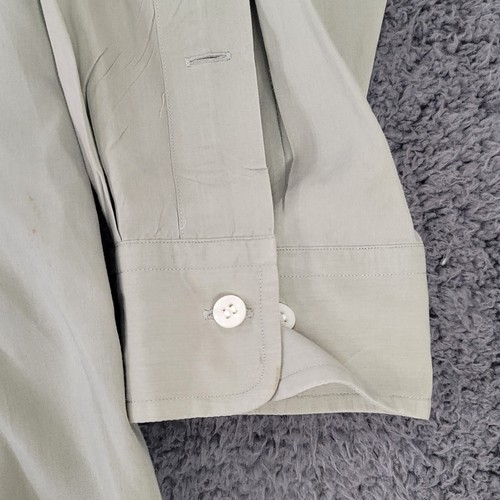 Polo Ralph Lauren Shirt Mens 16.5 34/35 Green Yarmouth Button Down Long Sleeve - Picture 8 of 11