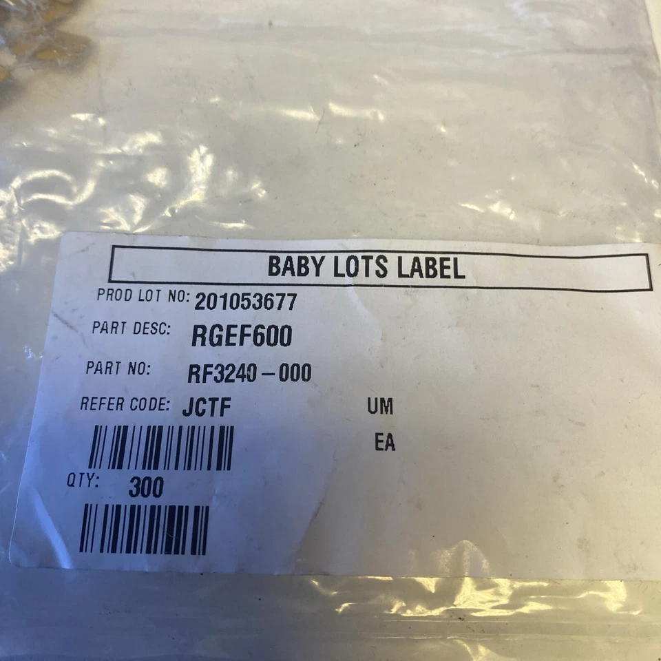 300x LITTELFUSE RGEF600 Rückstellbare Sicherung, PPTC, PolySwitch RGEF, - Bild 3 von 4