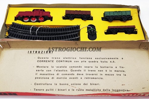 TRENI ELETTRICI LIMA HO 1500 ME DB V60 155 SET MERCI VINTAGE 1963 NEW IN BOX - Picture 3 of 8