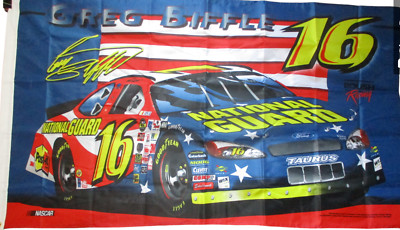 Greg Biffle # 16 NATIONAL GUARD DOUBLE SIDED 3 x 5 FLAG ! FAST SHIPPING !