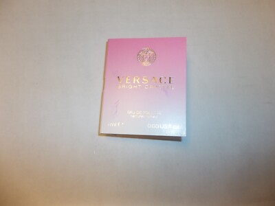 VERSACE BRIGHT CRYSTAL 0.03 oz 1 ml Eau De Toilette Spray Travel Sample