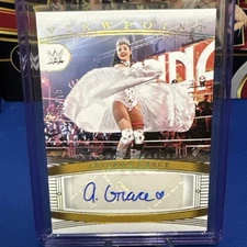 2024 Panini National Treasures WWE Arianna Grace Viewpoint Gold Auto 08/10
