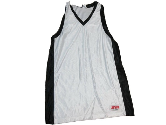 VINTAGE 80s JESCO white w/ black trim basketball tank jersey shirt MENS XL NEW | eBay